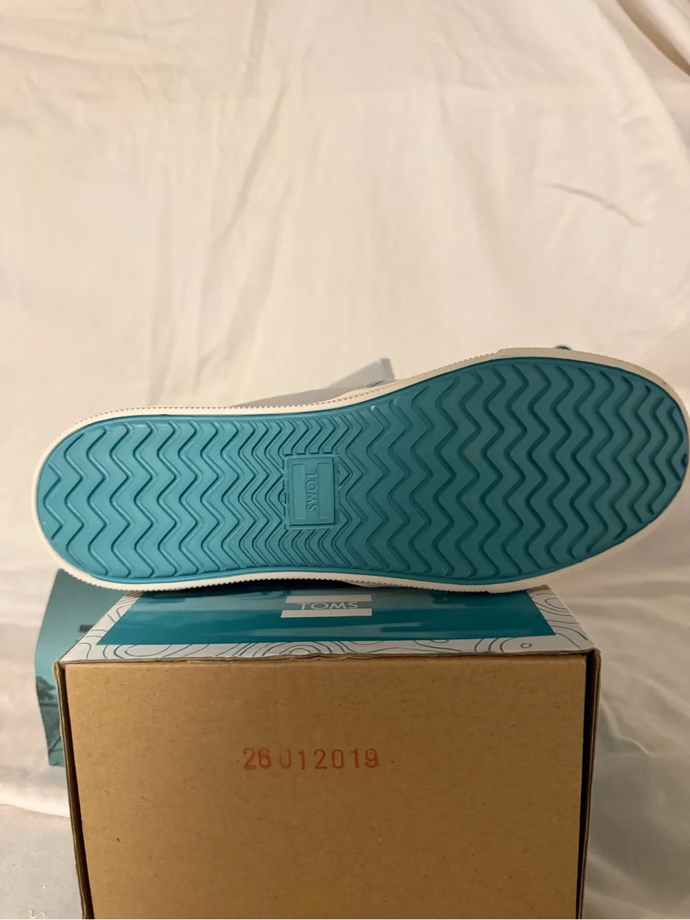 Toms Women’s Slip-On Sneakers in Light Gray and Cream Sole